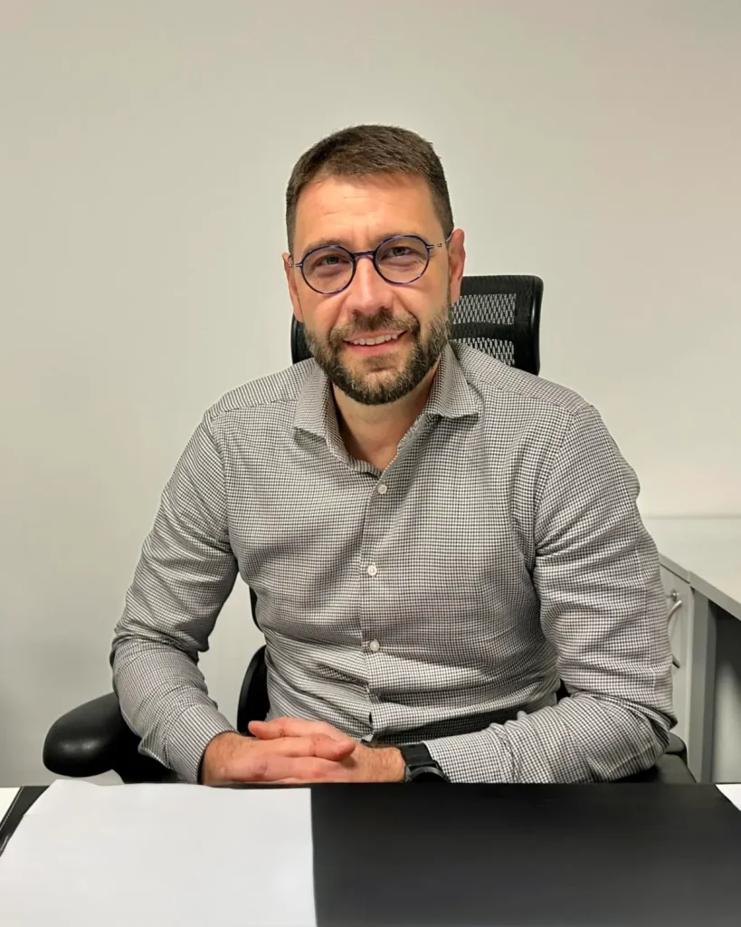 FC Lokomotiva Kosice club president in the office