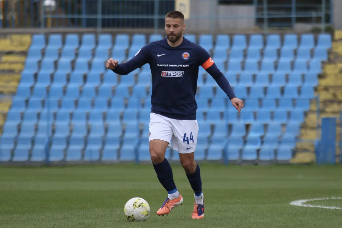 FC Lokomotiva Kosice player Ervin Matta during the match